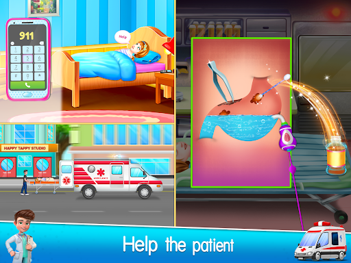 Ambulance Doctor Hospital Game - Gameplay image of android game
