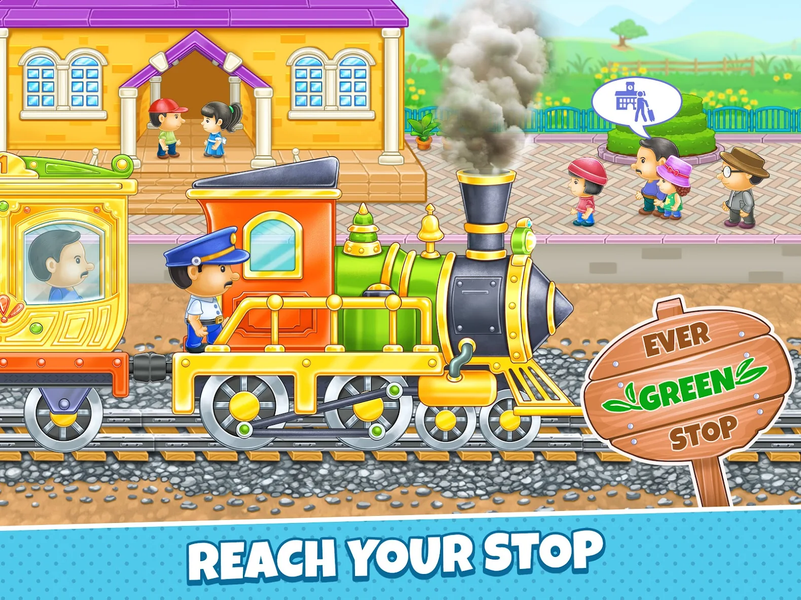 Train Games: Build Station - Gameplay image of android game