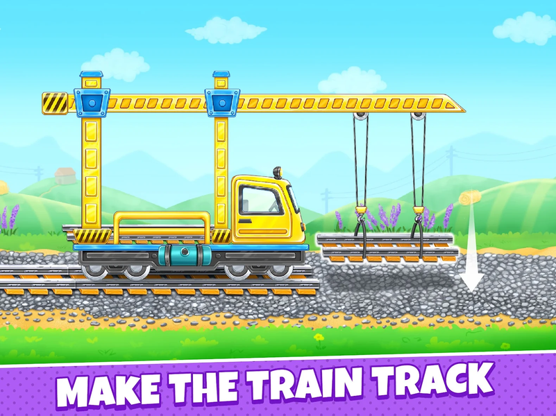 Train Games: Build Station - Gameplay image of android game