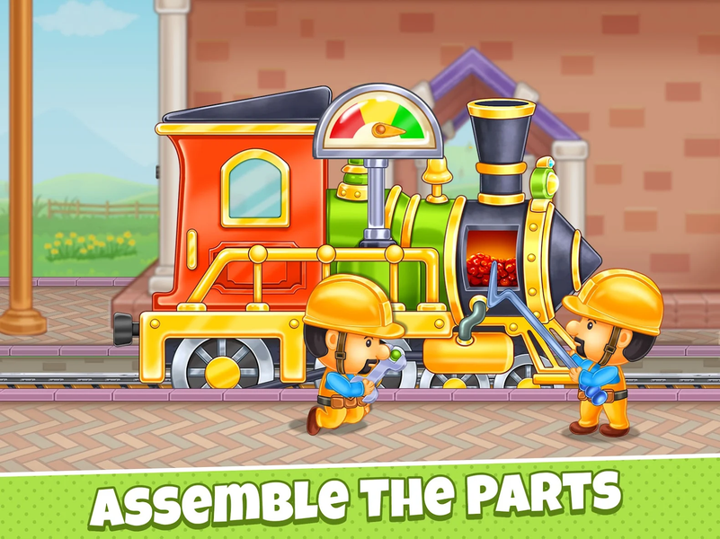 Train Games: Build Station - Gameplay image of android game