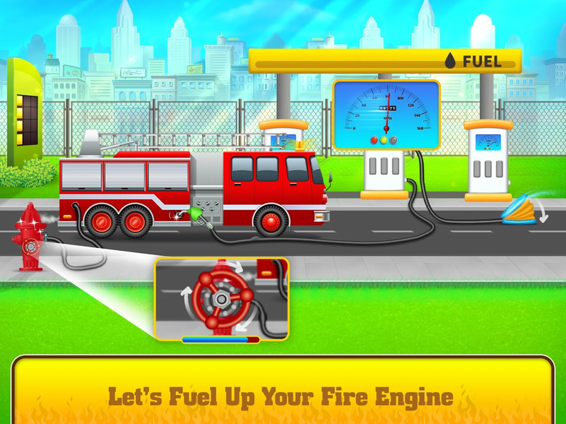 Firefighter Rescue Fire Truck - عکس بازی موبایلی اندروید