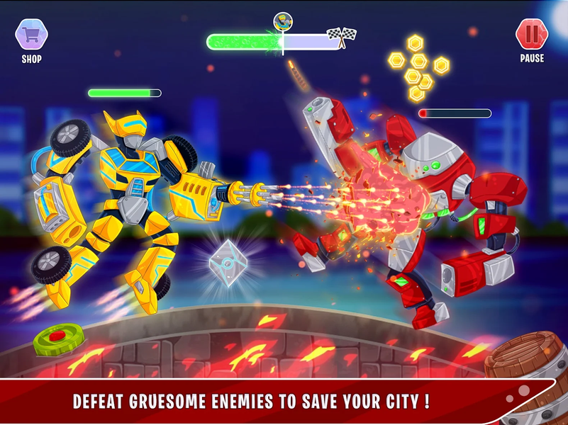Mechstorm Multi Robot Shooting - Gameplay image of android game