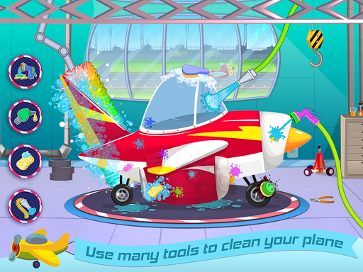 Kids Plane Wash Station And Repair Garage - Gameplay image of android game