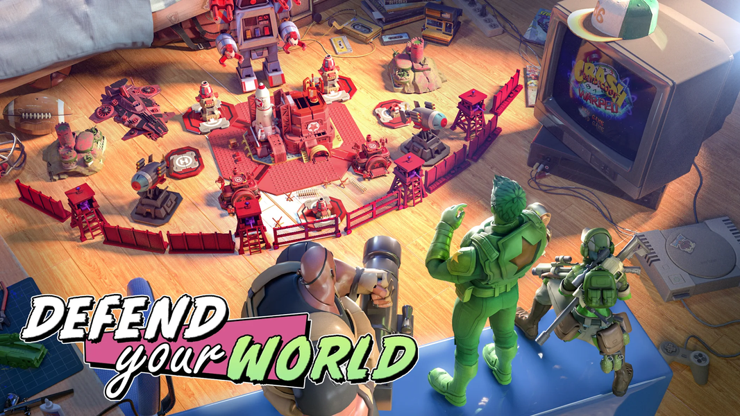 TOY WARS: Green Soldier Strike - Gameplay image of android game