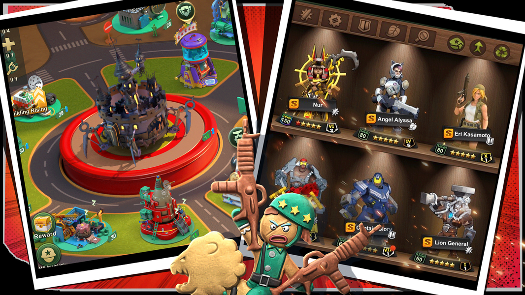 TOY WARS: Green Soldier Strike - Gameplay image of android game