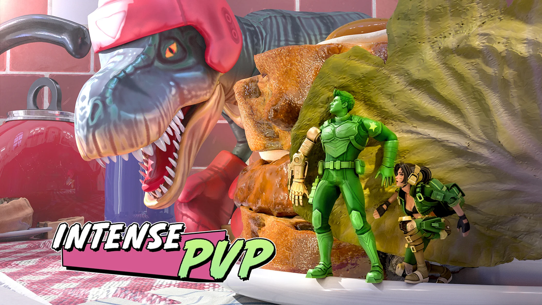 TOY WARS: Green Soldier Strike - Gameplay image of android game