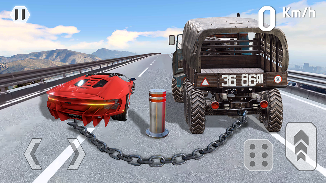 3D Car Stunts Racing Game - Gameplay image of android game