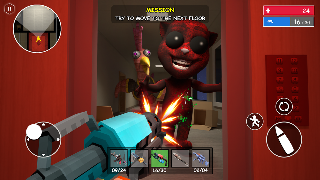 Scary Elevator: Juan Survival - Gameplay image of android game