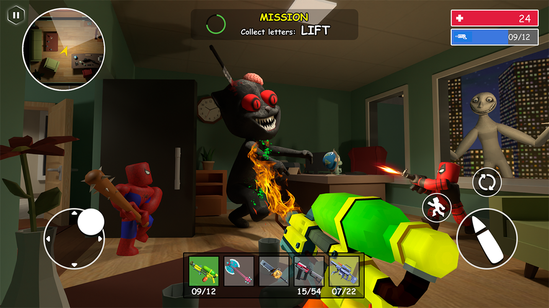 Scary Elevator: Juan Survival - Gameplay image of android game