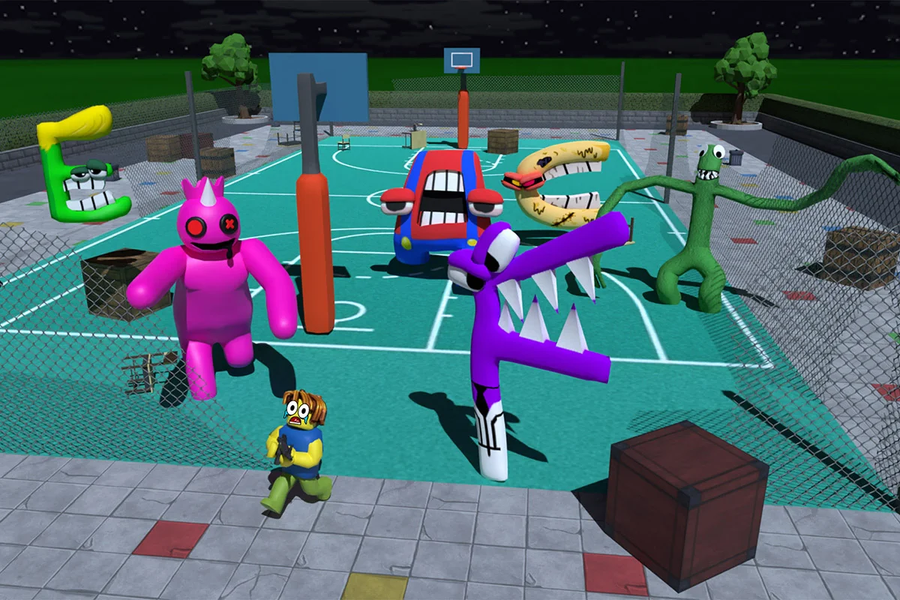 Roblock Play Alphabet Hunt - Gameplay image of android game