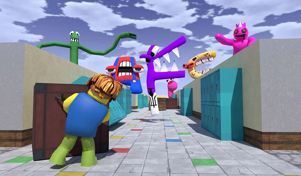 Roblock Play Alphabet Hunt - Gameplay image of android game