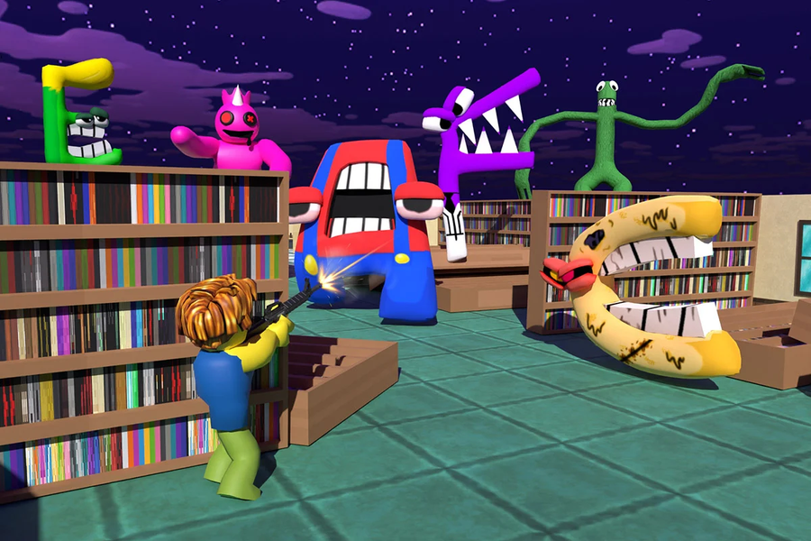 Roblock Play Alphabet Hunt - Gameplay image of android game