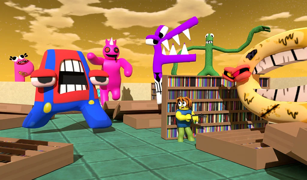 Roblock Play Alphabet Hunt - Gameplay image of android game