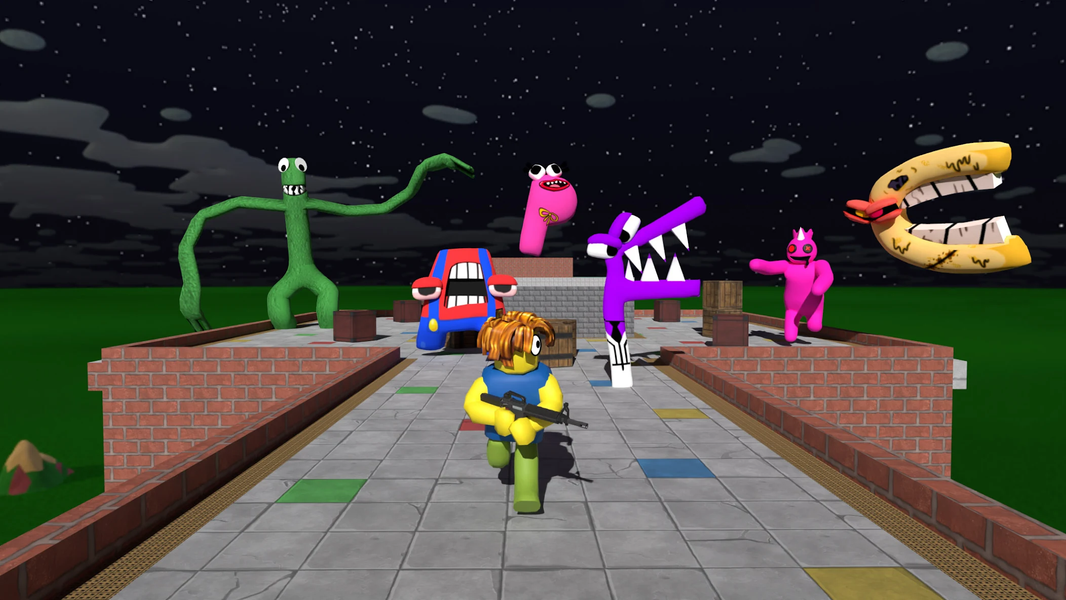 Roblock Play Alphabet Hunt - Gameplay image of android game