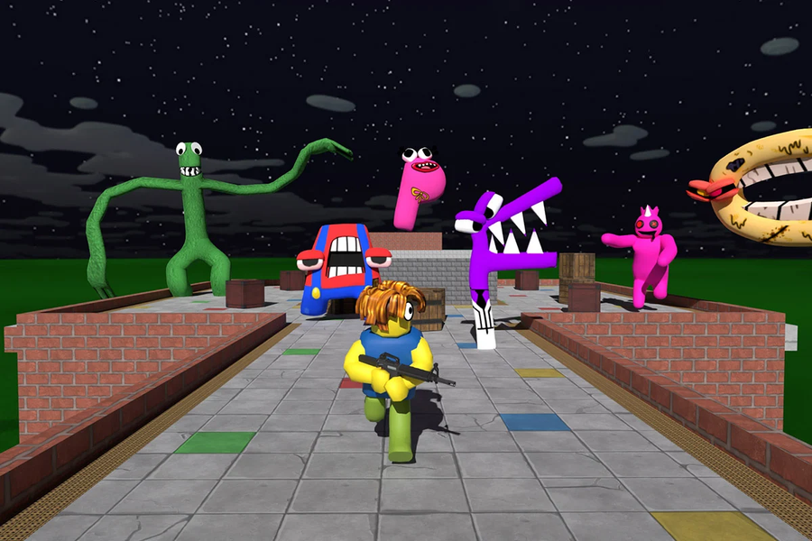 Roblock Play Alphabet Hunt - Gameplay image of android game