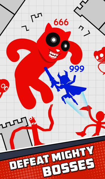Stickman Survival: Mighty Wars - Gameplay image of android game