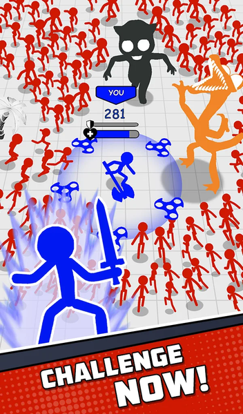 Stickman Survival: Mighty Wars - Gameplay image of android game