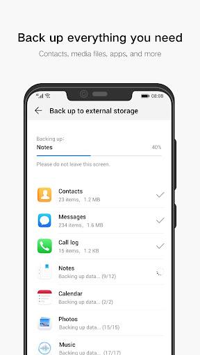 Huawei Backup - عکس برنامه موبایلی اندروید
