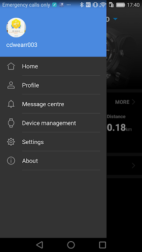 Huawei Wear - Image screenshot of android app