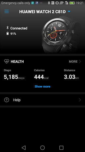 Huawei Wear - Image screenshot of android app