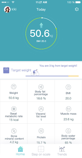 Huawei Body Fat Scale - Image screenshot of android app