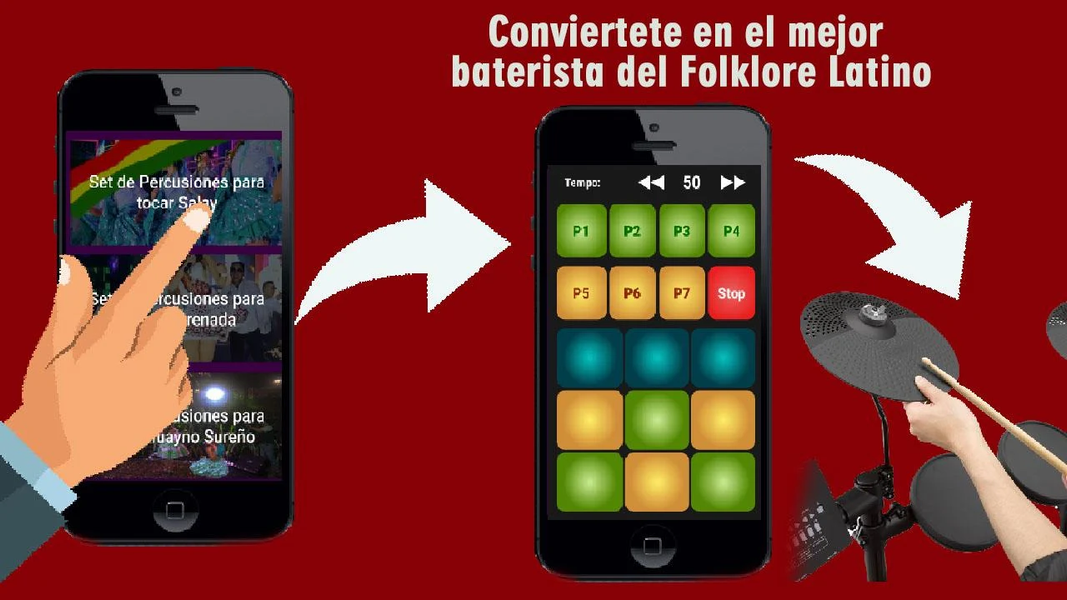 bateria electronica de huayno - Image screenshot of android app