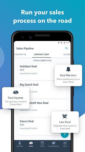 HubSpot CRM: Grow better - Image screenshot of android app