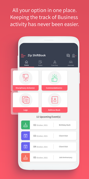 Zip ShiftBook - عکس برنامه موبایلی اندروید