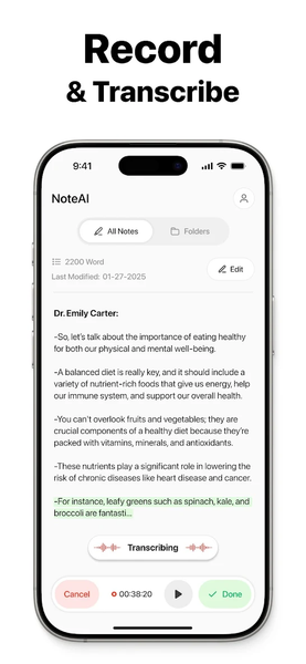 Note AI: Smart Note Taker - عکس برنامه موبایلی اندروید