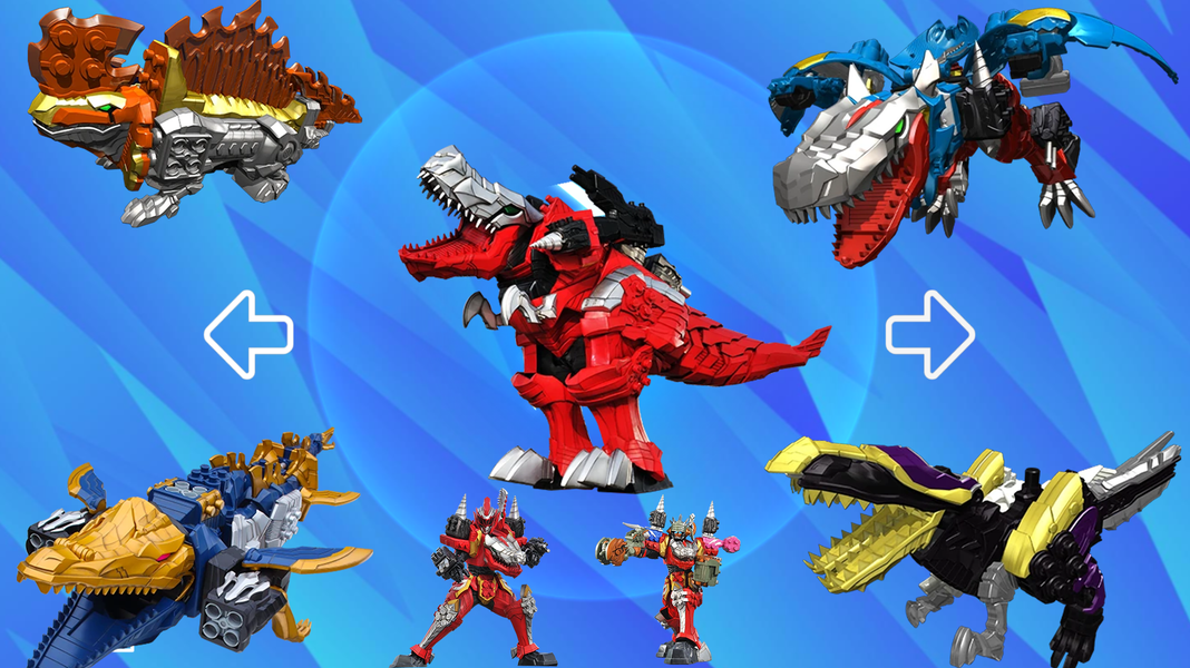 DX Ranger Dino Zord Fury Robot - Gameplay image of android game