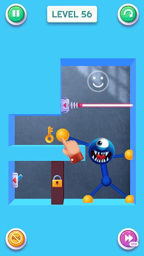 Blue Monster: Stretch Game - Gameplay image of android game