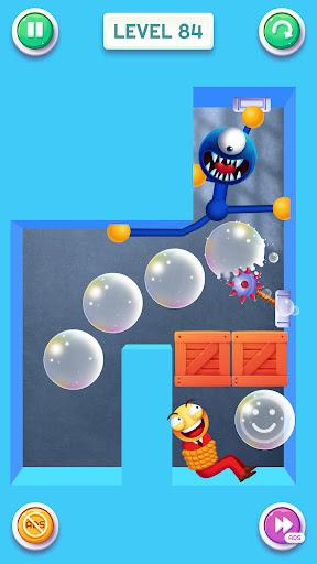 Blue Monster: Stretch Game - Gameplay image of android game