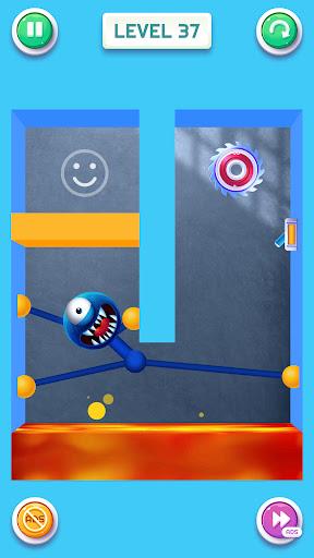 Blue Monster: Stretch Game - Gameplay image of android game