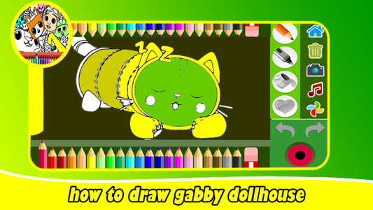 HOW TO DRAW A DOLLHOUSE  DRAWING, PAINTING, COLOURING FOR