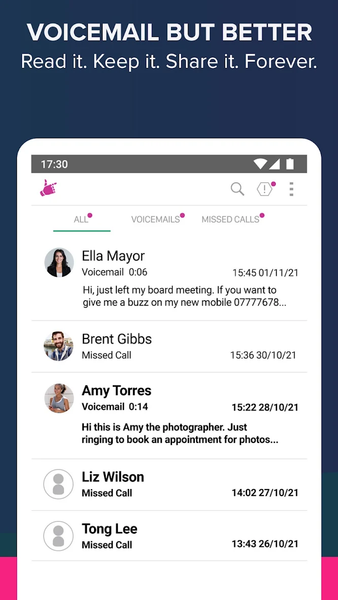 Hullomail Voicemail - عکس برنامه موبایلی اندروید