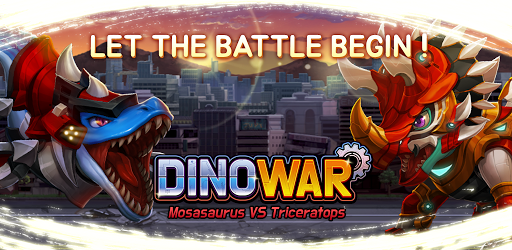 Dino War Mosa VS Triceratops - Gameplay image of android game