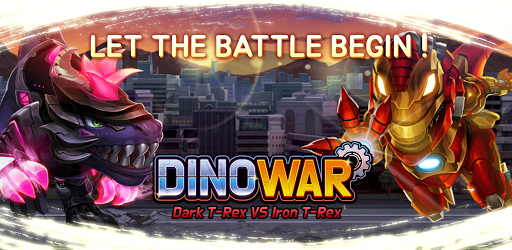 Dino War Dark T-Rex VS Iron T-Rex - Gameplay image of android game