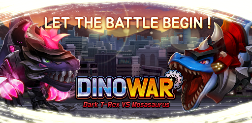 Dino War Dark T-Rex VS Mosa - Image screenshot of android app