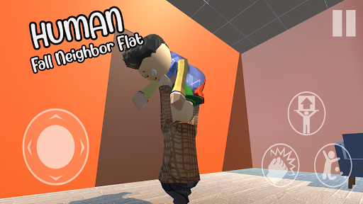 Human Fall Neighbor Flat Mod - عکس بازی موبایلی اندروید