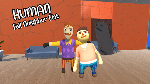 Human Fall Neighbor Flat Mod - عکس بازی موبایلی اندروید