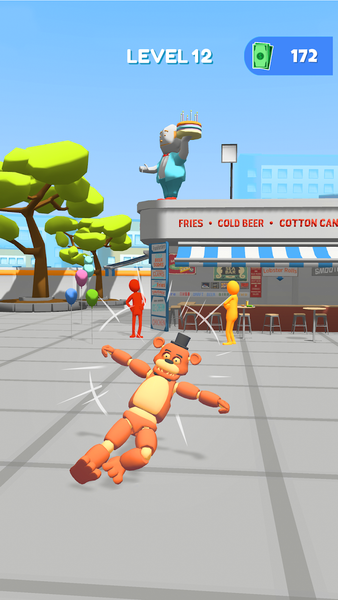Human Ragdoll Shooter - Gameplay image of android game