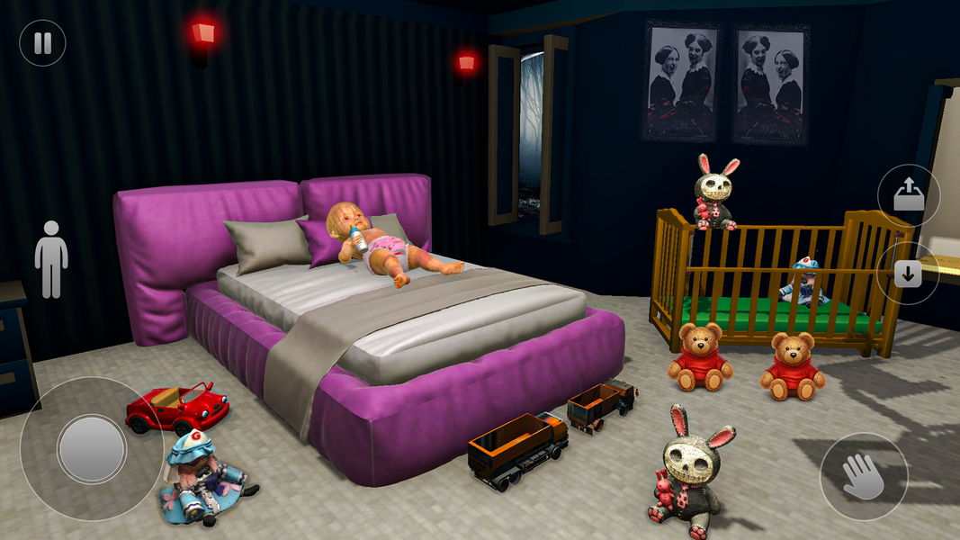 Scary Baby: Haunted House Game - Gameplay image of android game