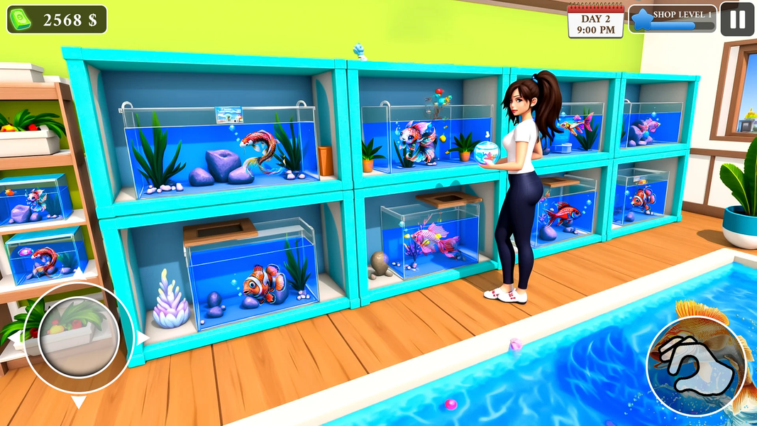 Supermarket Aquarium Simulator - Gameplay image of android game