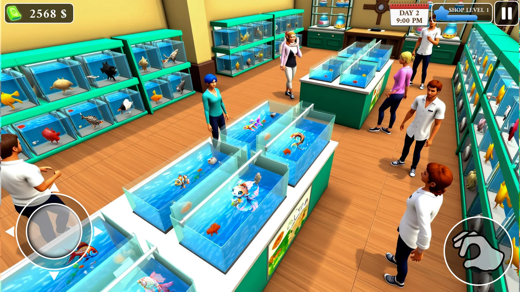 Supermarket Aquarium Simulator - Gameplay image of android game