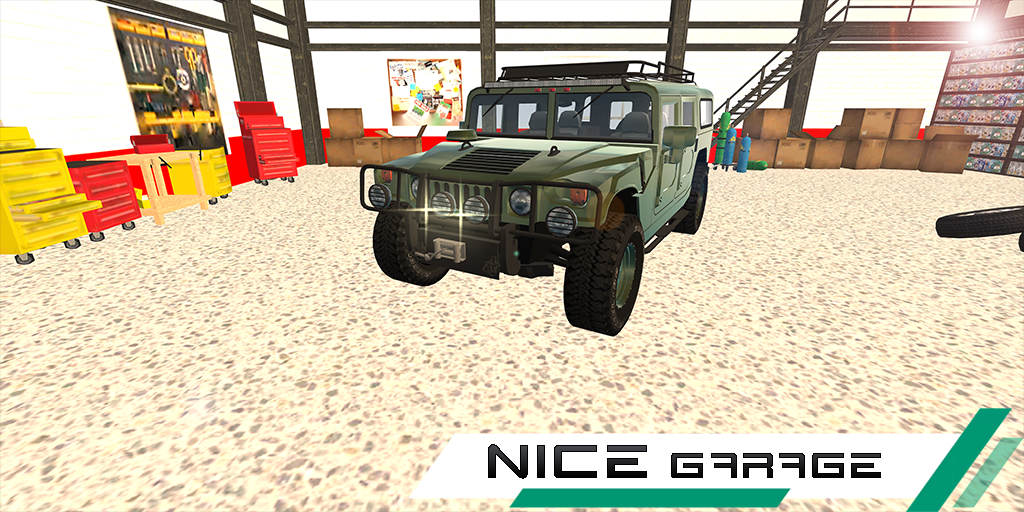 Hummer Drift Car Simulator - Gameplay image of android game