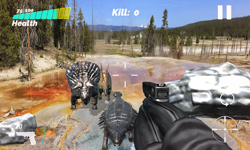 Jurassic Hunter AR - Gameplay image of android game