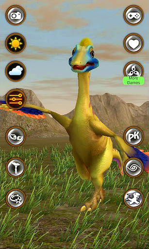 Talking Ornithomimids Dinosaur - Image screenshot of android app