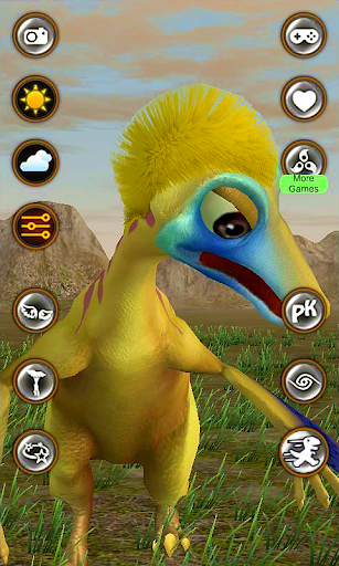 Talking Ornithomimids Dinosaur - Image screenshot of android app