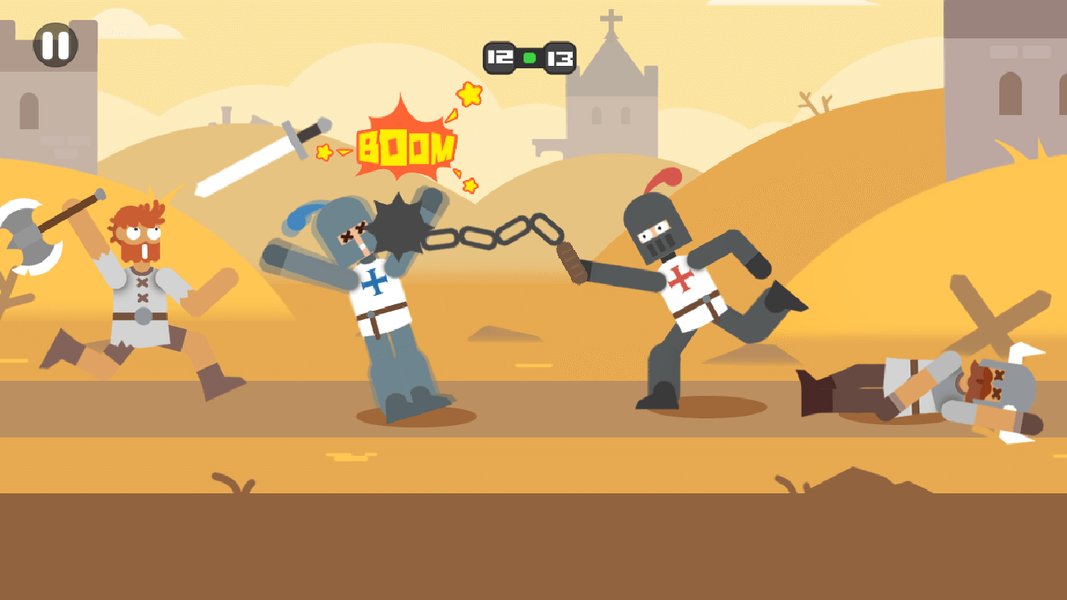 Humans scuffle-Original War - Gameplay image of android game