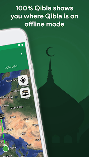 Qibla Finder Compass 100% - Image screenshot of android app